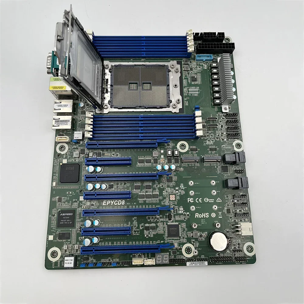 

Серверная материнская плата с поддержкой AMD Socket SP3 (LGA4094) Серия EPYC 7002/7001. Серия процессов DDR4 SATA3 PCIe3.0 EPYCD8.