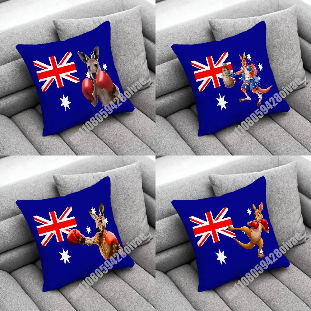 

Boxing Kangaroo Bold AUSTRALIA Throw Pillow Case For Decoration 40cm 55cm 50cm 30cm Square Car Pillowcase Case
