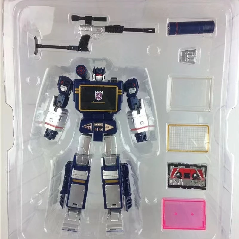 Transformation MasterPiece THF-01J Soundwave With One Tape Walkman KO MP13 Alloy laserbeak G1 Action Anime Figure Robot Toys