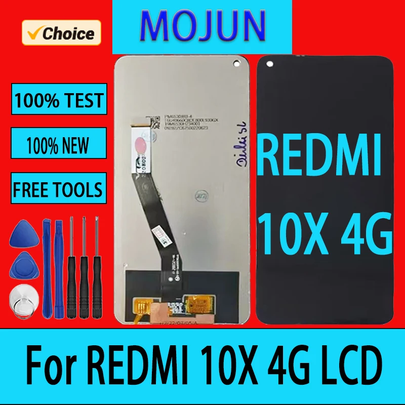 

6.53" Original For Xiaomi Redmi 10X 4G LCD Display Screen Replacement For Redmi NOTE 9 LCD M2003J15SG Display M2003J15SC Parts