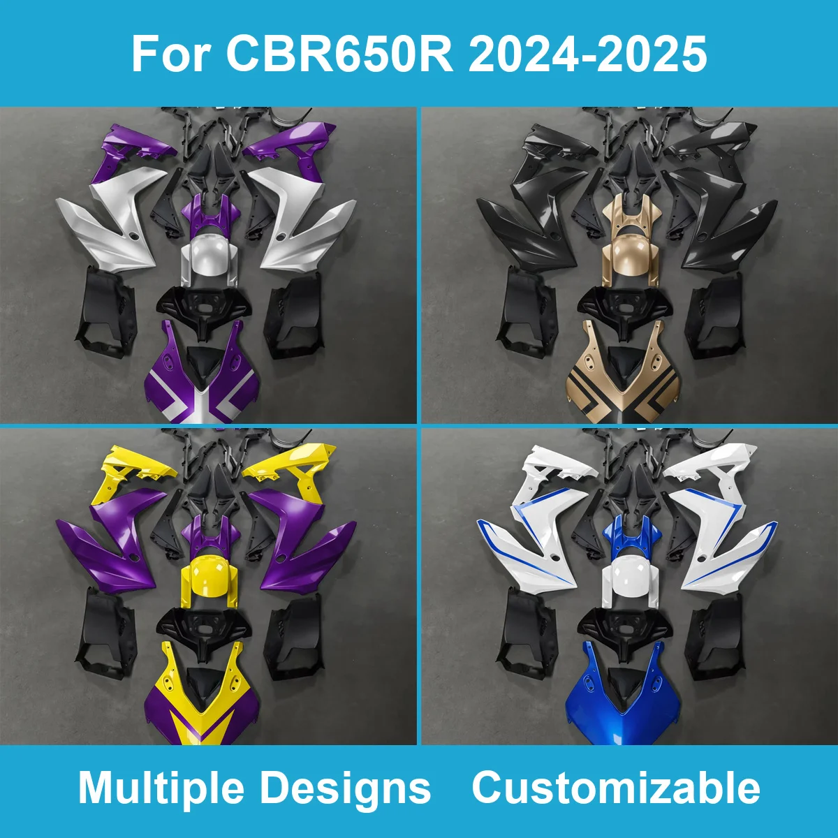 For CBR 650R 2024 2025 2026 Motorcycle Fairings CBR650R 24 25 26 Prime Aftermarket Bodywork Fairing Kit
