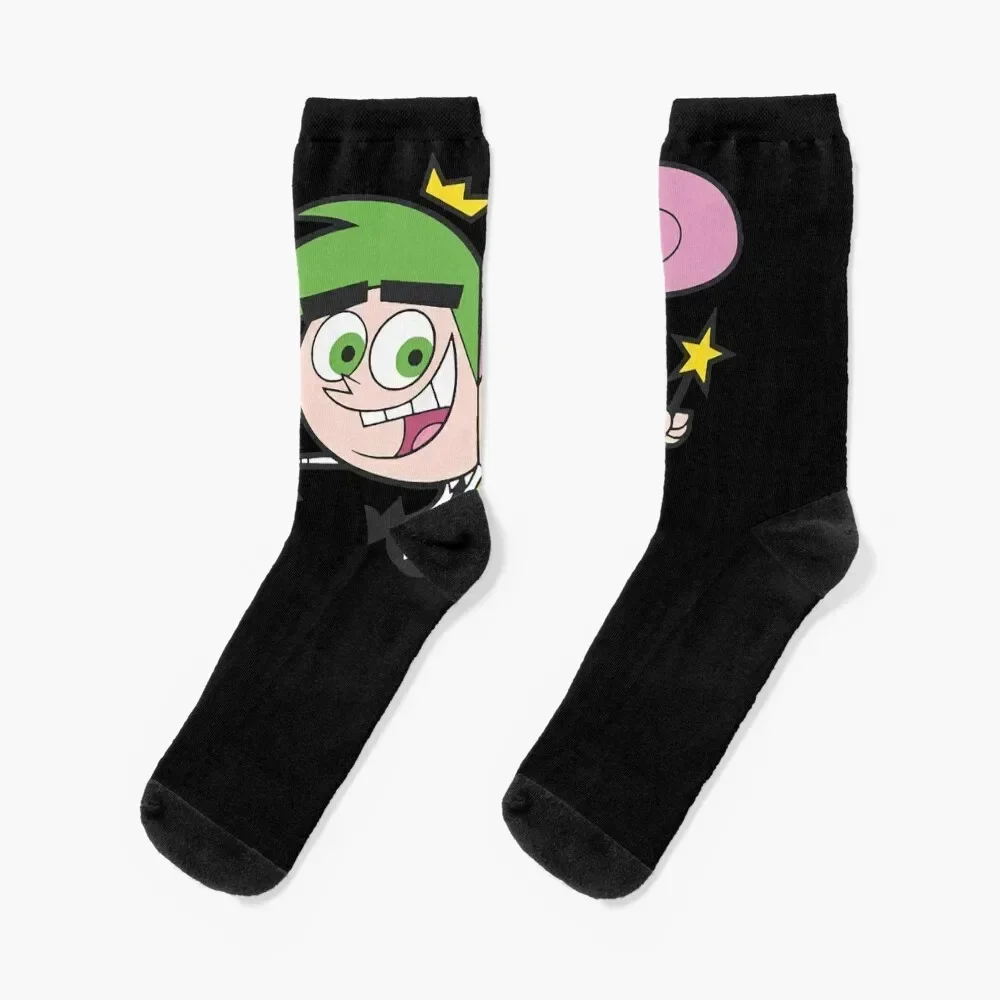 Mens Womens Cosmo And Wanda Fairly Oddparents Christmas Socks heated Wholesale professional running Socks Man Women's