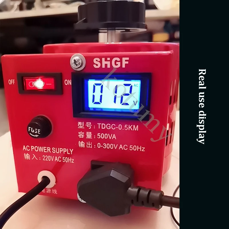 Imagem -03 - Regulador de Tensão Variável Variável do Transformador Ajustável Monofásico Fonte de Alimentação Reguladora ca 220v 0300v