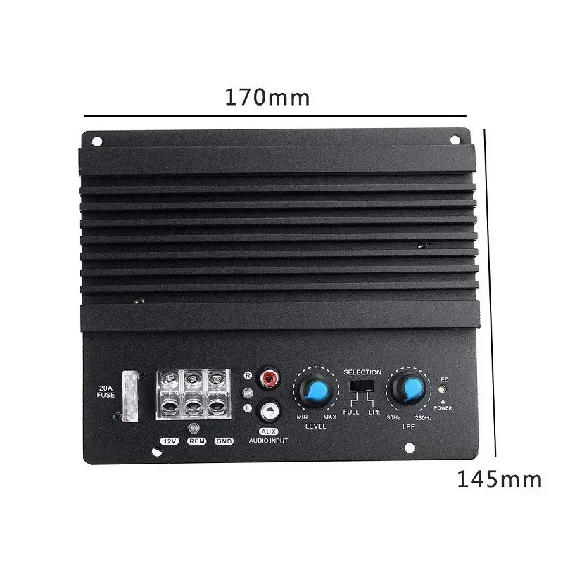 Car Audio 12V600W Single-channel Bass Power Amplifier High-power Amplifier