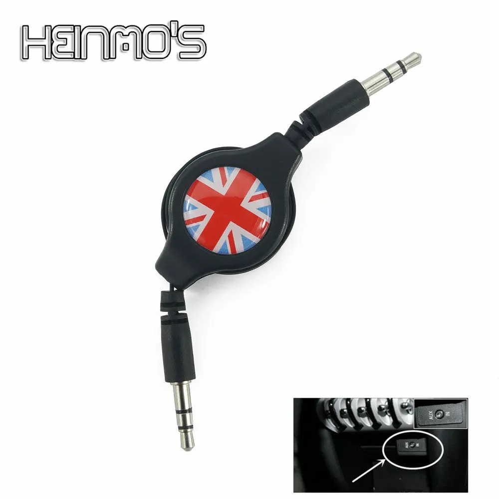 Car AUX Audio Cable Wire For MINI Car Styling Accessories For MINI Cooper R55 R56 R57 R58 R59 R60 R61 F54 F55 F56 F60 Countryman