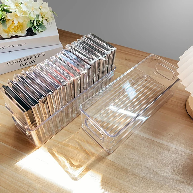 Transparent Eyelash Storage Box Makeup Organizer False Eyelashes Glue Pallet Holders Grafting Eyelashes Extension