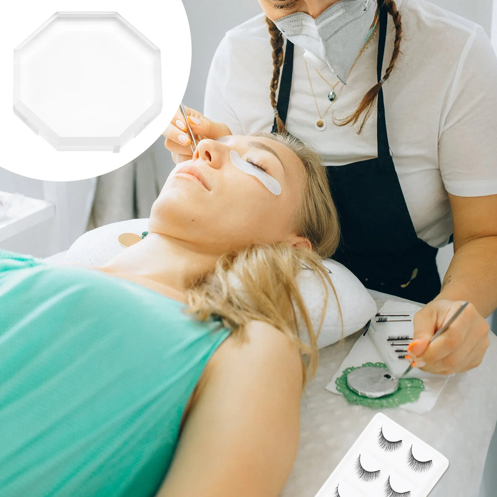 5 Par Wielorazowych Sztucznych Rzęs z Włókna Syntetycznego, Naturalny Wygląd, Gęste, Kręcone Sztuczne Rzęsy do Makijażu, Przedłużanie Rzęs na Imprezę, Ślub