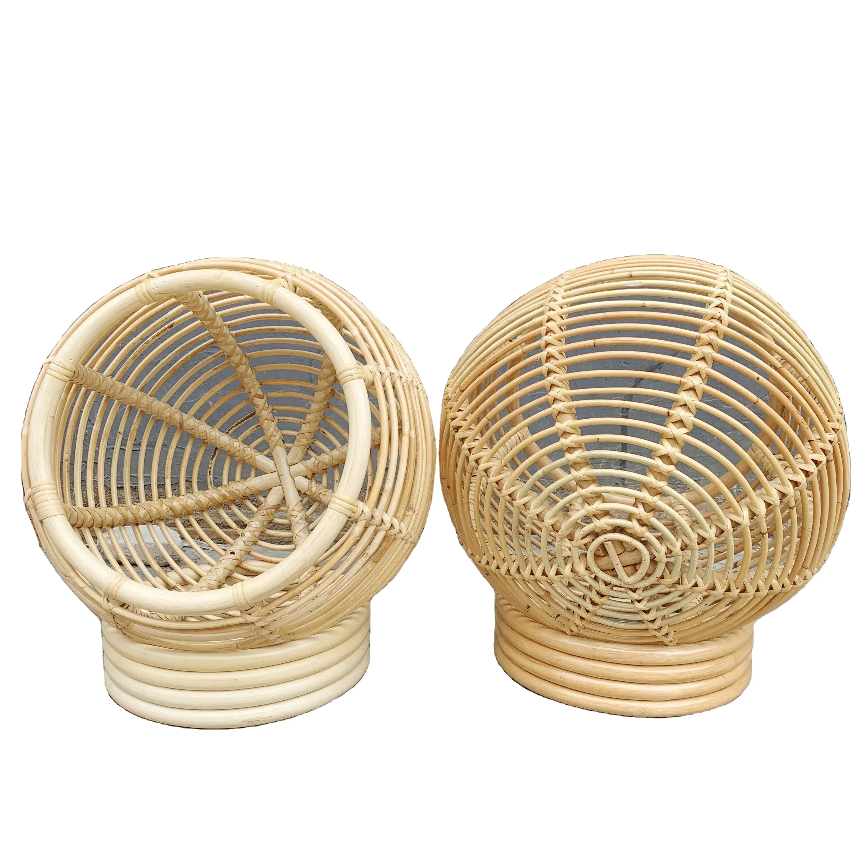 

YYHC-Nordic natural rattan cat and dog bed round bed pet house