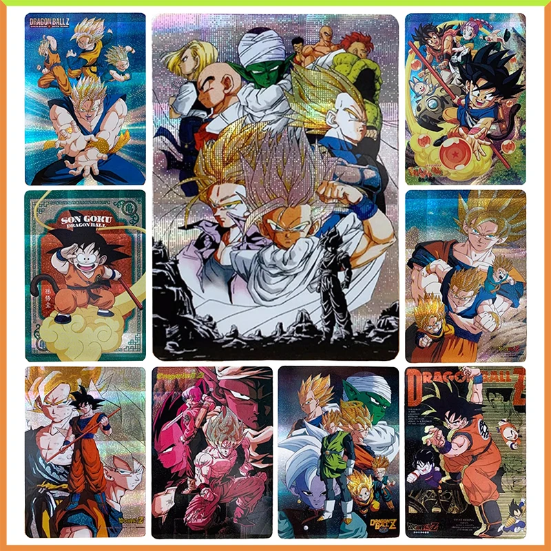 

Anime Dragon Ball DIY ACG Android 18 krillin Piccolo Bejita Son Goku Battle Game Collectible Cards Toys for boys Birthday Gifts