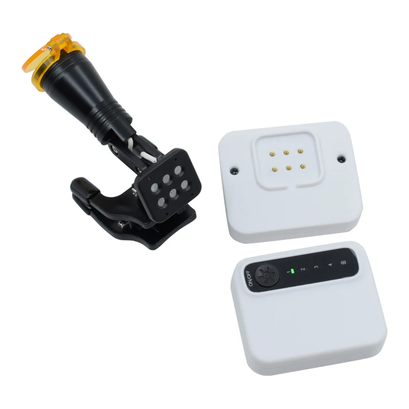 5W 탈착식 LED 헤드라이트 무선 2개 배터리 포함 조절 가능한 빛 치과용 확대경용