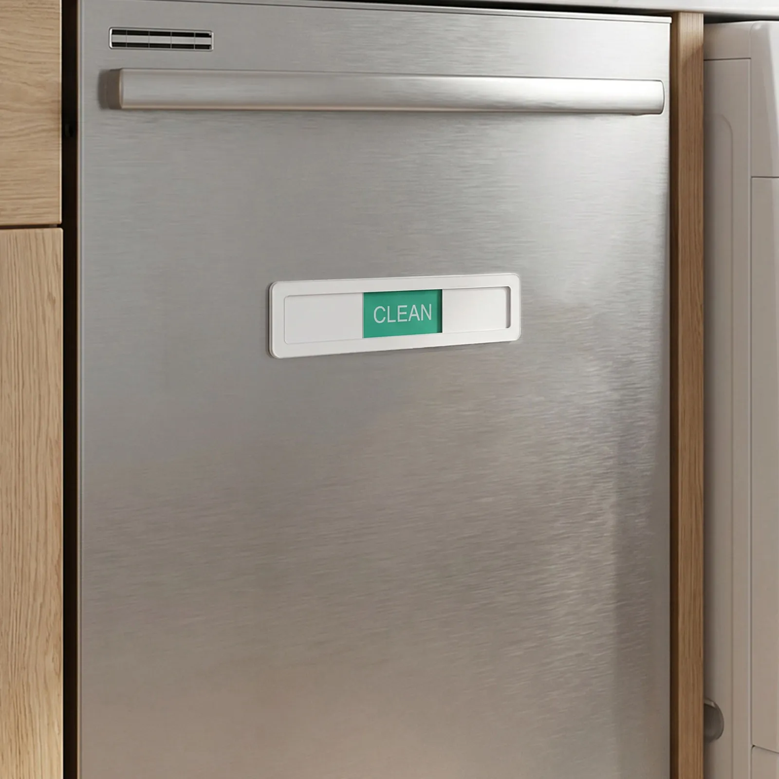 2Pcs Dishwasher Clean Dirty Running Sign Magnetic Sliding Status Indicator Dishwasher Phase Indicator Kitchen