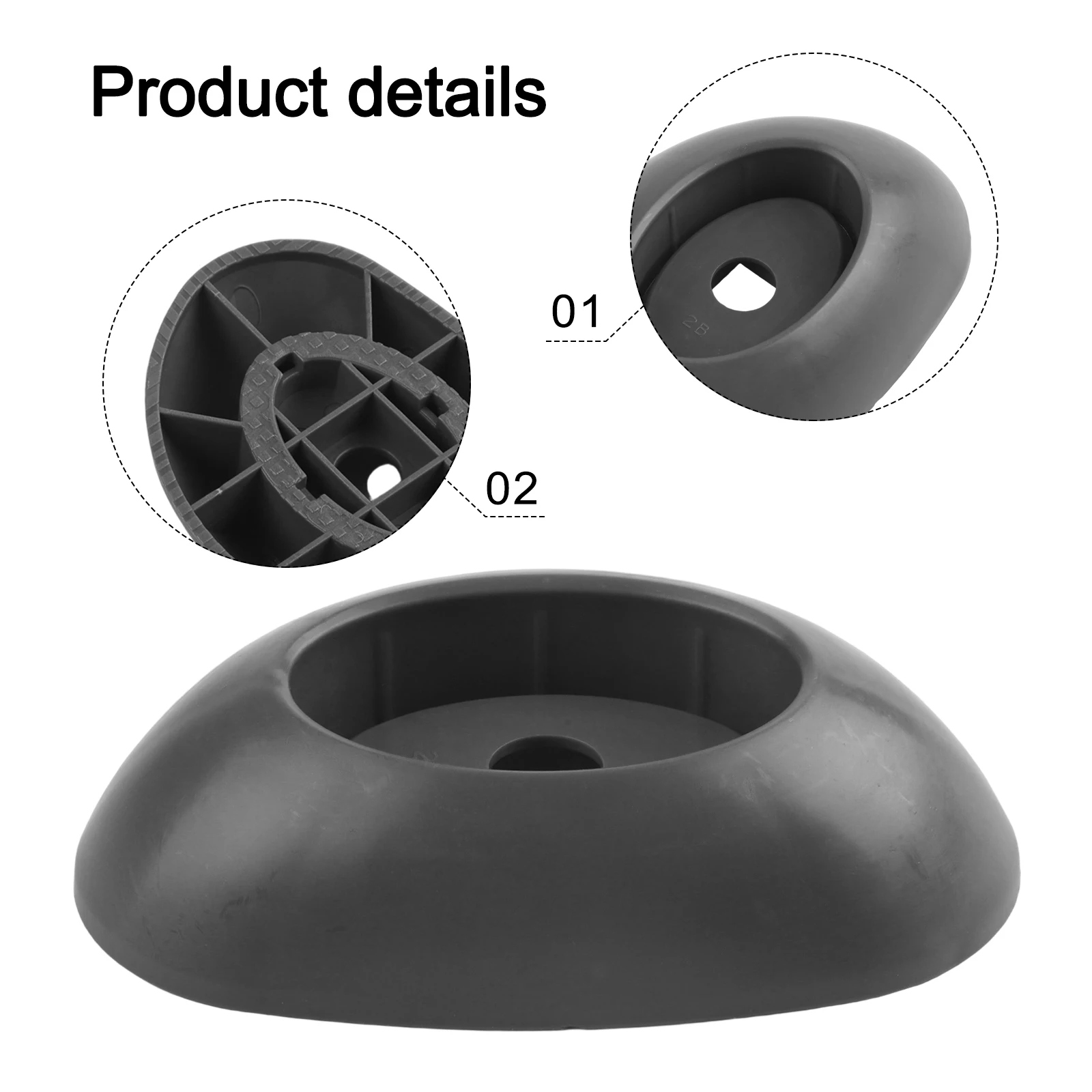 

Pool Repair Swimming Pool Maintenance Leg End Cap Easy Installation Oval Shaped Bottom Plastic Material Secure Fit