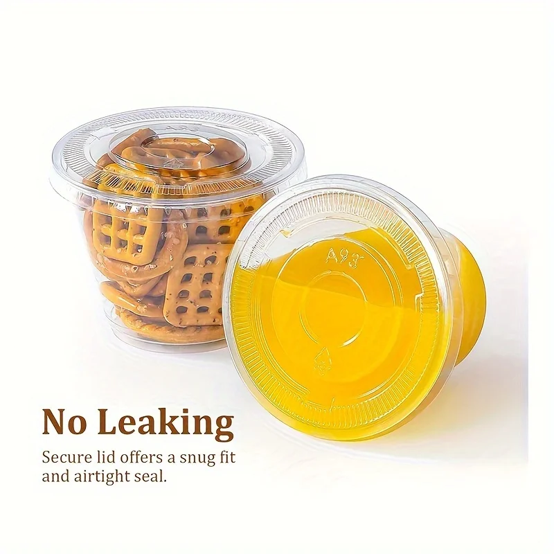 180 مللي 50/100 قطعة أكواب بلاستيكية شفافة للاستعمال مرة واحدة مع أغطية كوب بلاستك للنزهات الخارجية لحفلات الزفاف والمناسبات والحفلات #4