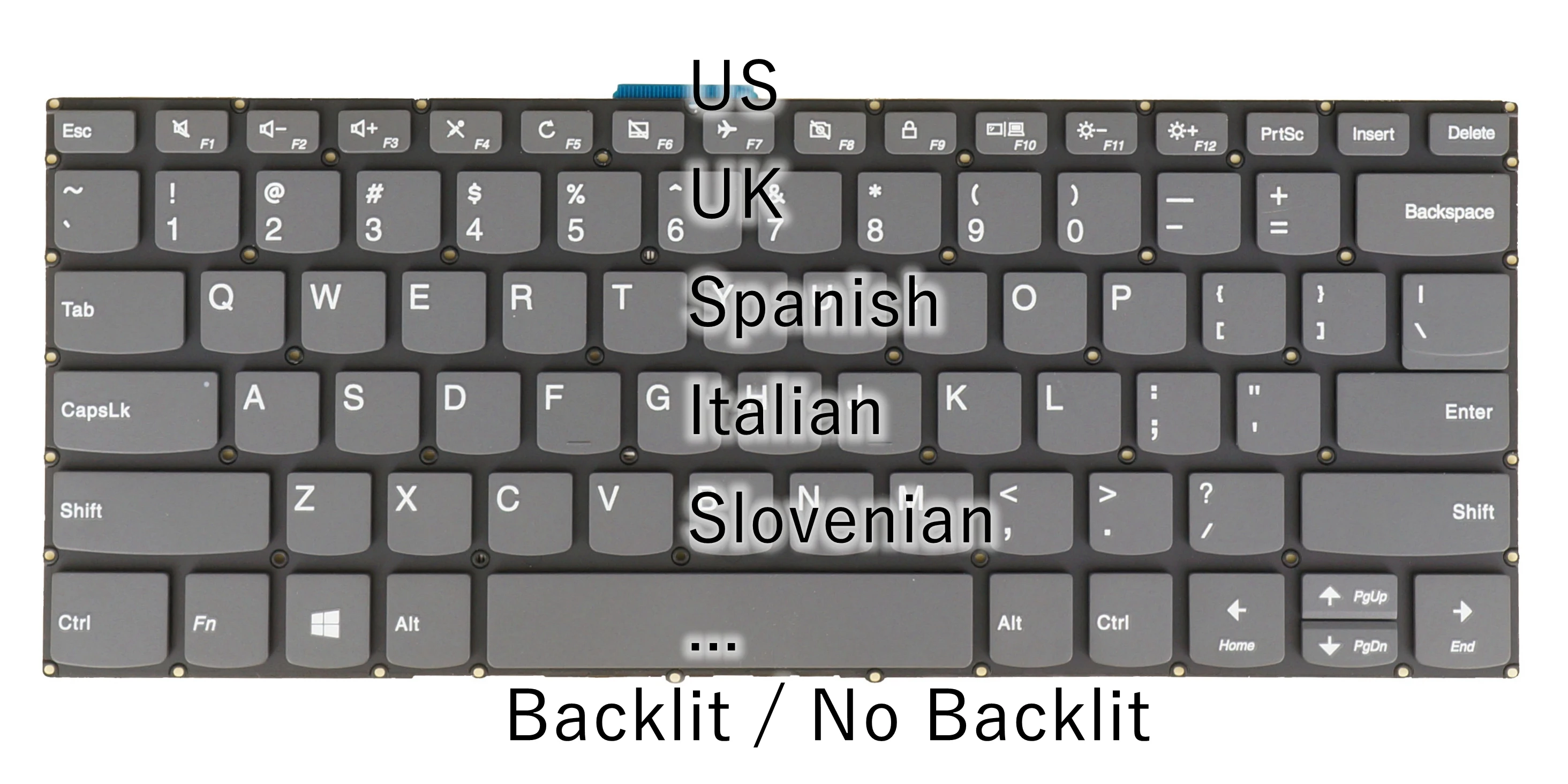 

US UK ITA SV Keyboard For Lenovo PC4CB-SI PC4C-US PC4CB-ITA PC4CB-UK SN7360BL1 SN20M61624 SN20R55338 LCM16H3 LCM16H38GBJ6862