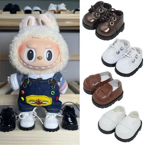 Untuk Sepatu Kulit LABUBU Cocok untuk Sepatu Bot Boneka Katun 17cm Mainan Sepatu Olahraga Kasual Aksesori Boneka Mainan Boneka DIY 6 boneka katun penjualan terbaik cotton - №