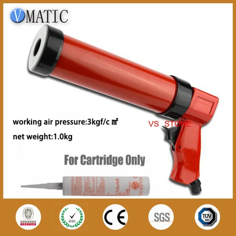 Free Shipping Pneumatic Caulking Glue Gun 310ml/Cc With Cartridge 1Pc