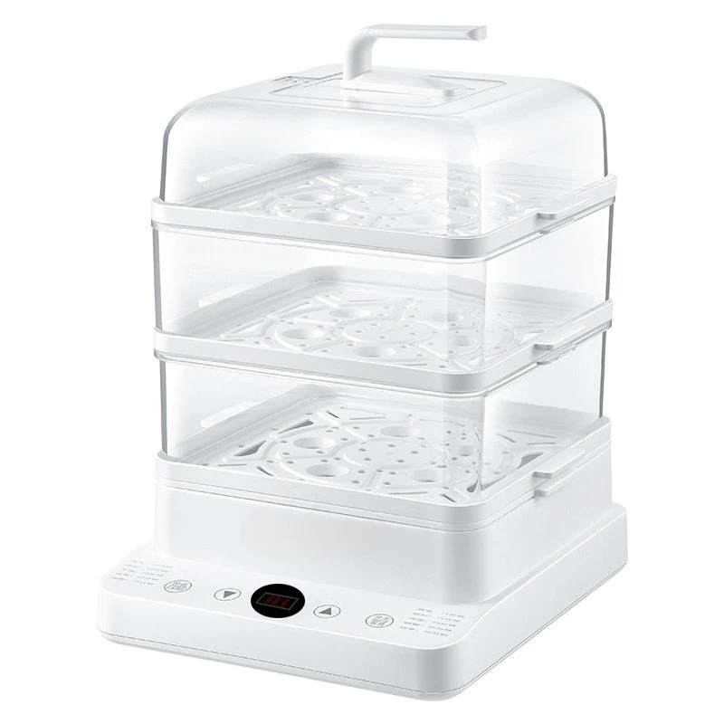 

Electric steamer Household three-layer multi-functional 24L electric steamer Large capacity split visual transparent steamer