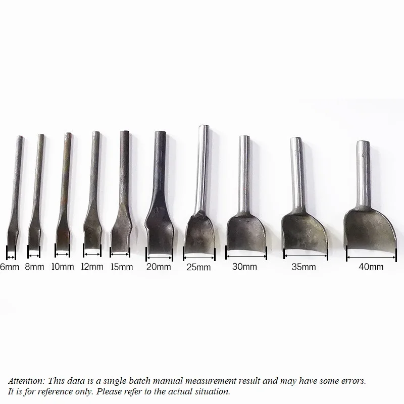 Leather Craft Half-Round Cutter Punch Tools DIY Leather Belt Wallet Strap Edge Trimming Tool Metal Leather Tools 6-40mm