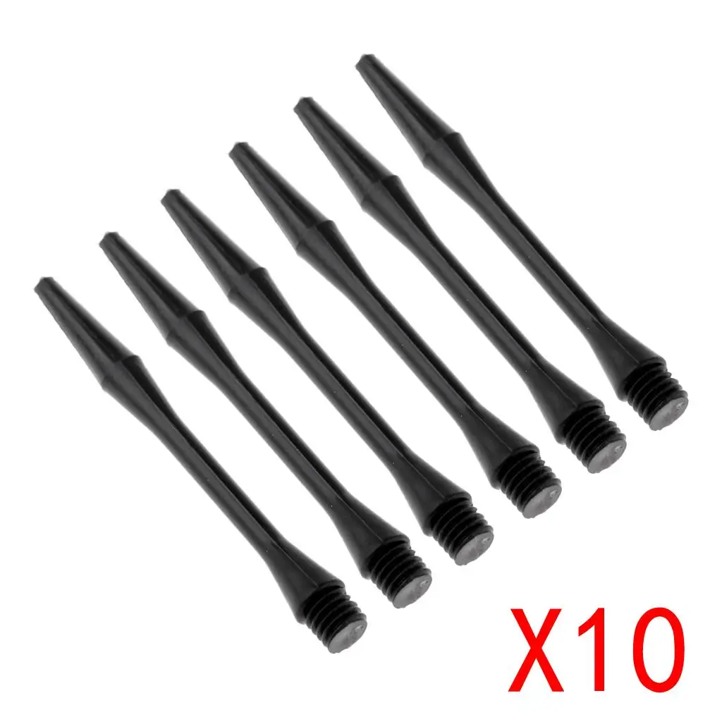 

60 шт., новинка 2019 года, 2BA, пластиковые стержни для дартса, валы для дартса, диаметр 6 мм, безопасный бросок, черный