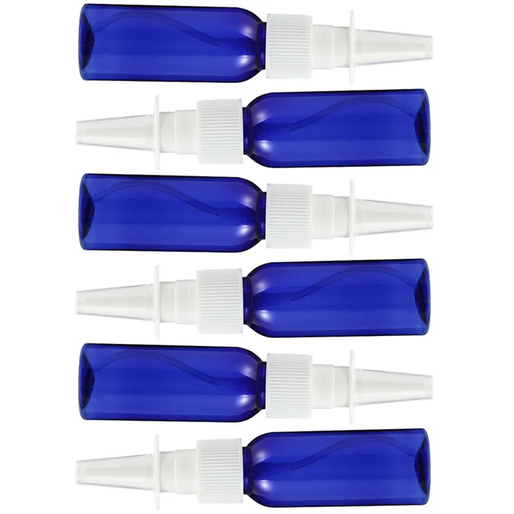 

6Pcs Mist Spray Bottles Empty Refillable Plastic Mister Lightweight 3D Design for Travel Pouch Face Hydration First Aid