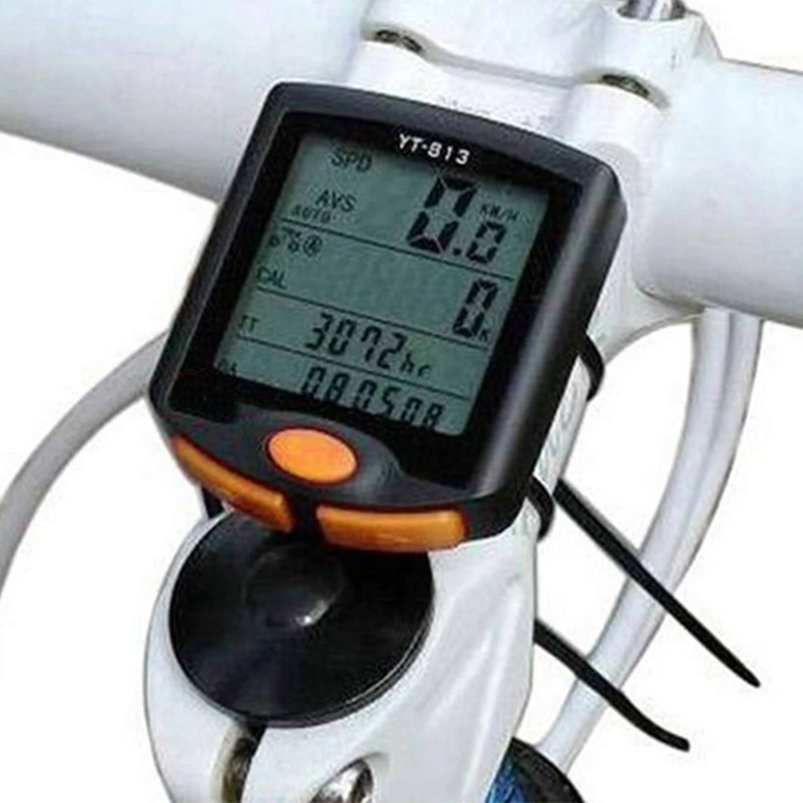 

Bogeer Yt-813 Led Display Bike Computer Odometer Speedometer Real Time Speed Distance Time Calorie Display 4-40\