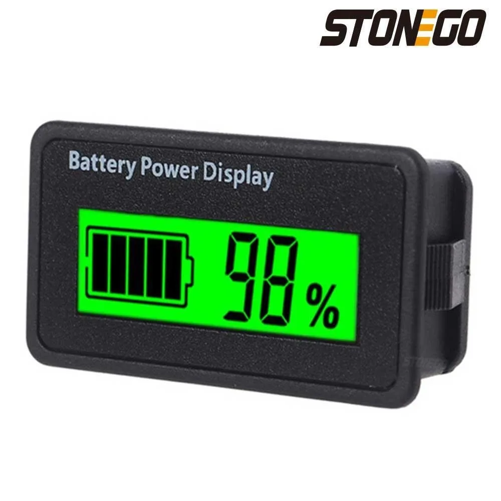 

Universal LCD Battery Capacity Monitor - 12V 24V 48V Digital Voltmeter for Car Motorcycle Lithium Lead-acid Battery