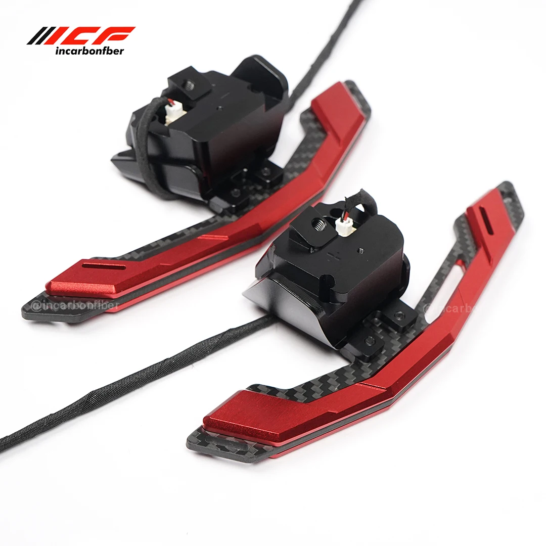 ICF Carbon Fiber Aluminum Alloy Steering Wheel Magnetic Shift Paddle For Golf 6 GTI CCMK6 Scirocco New Multi Color Shift Paddles