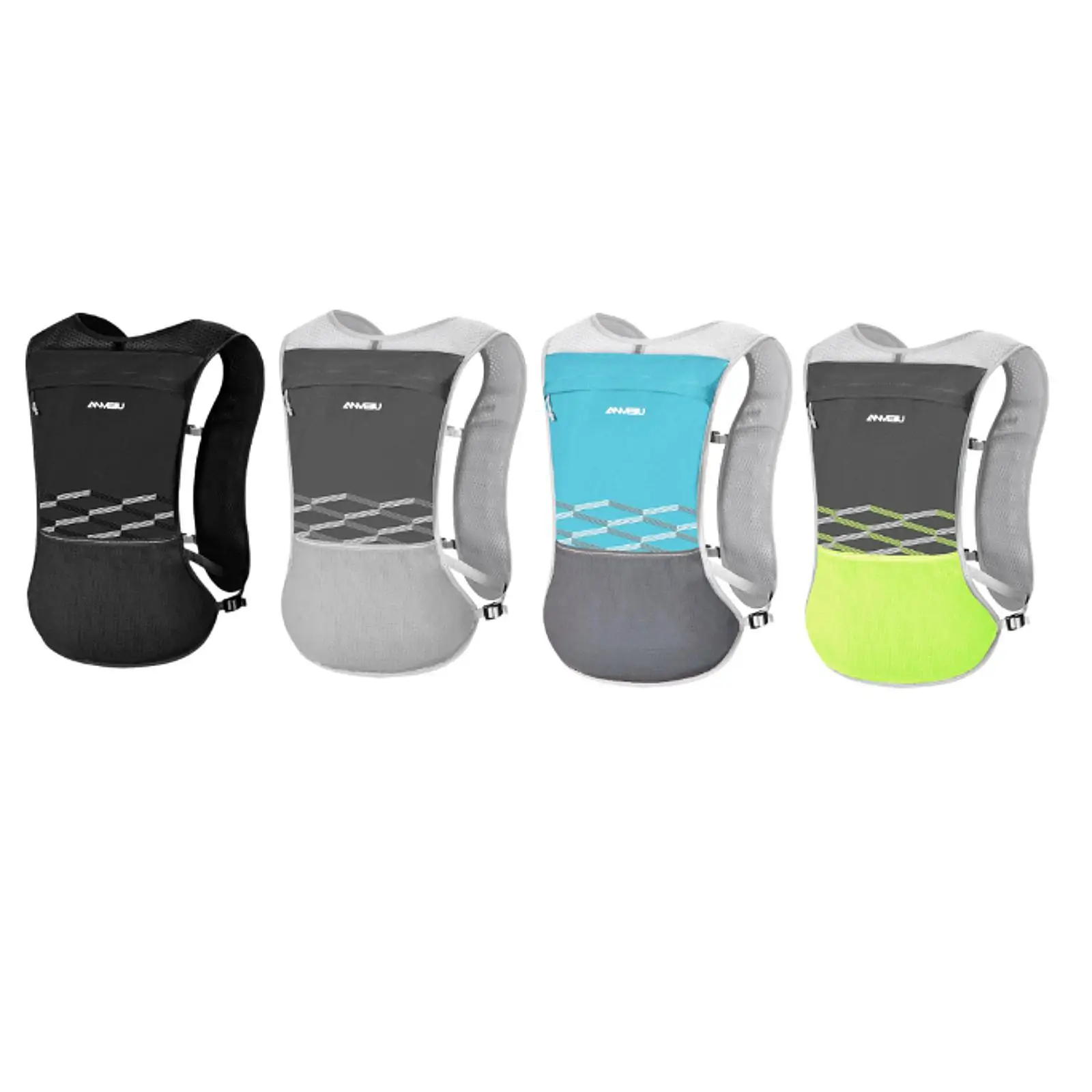 

Hydration Pack Hydration Vest Adjustable Runner Rucksack Multi Pockets Backpack Outdoor Sport Bag for Jogging Workout Camping