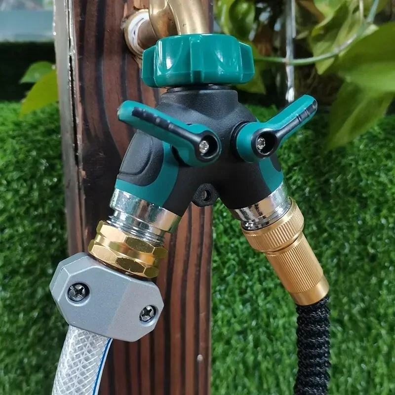 

Y-Type Zinc Alloy Two-Way Fitting Hose Splitter Two-Way Hose Distributor with Shut-Off Valve Y-Type Two-Way Tap Splitter