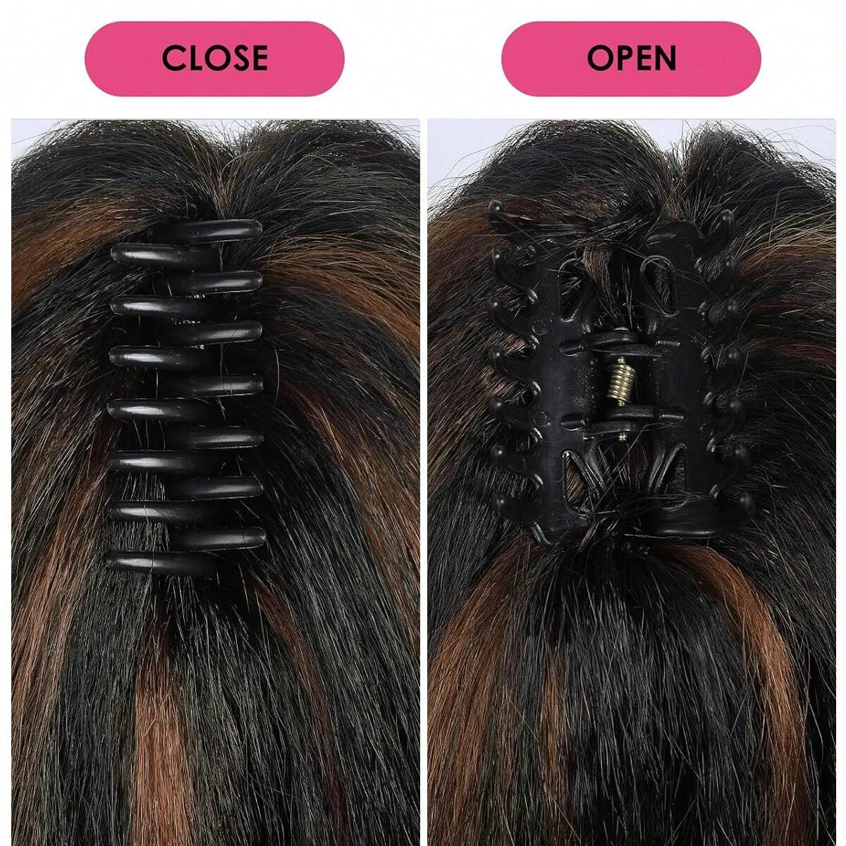 Cola de caballo afro YAKI Puff de 12-24" |   Pelo sintético Cornrow con clip |   Estilo africano natural, postizo largo esponjoso