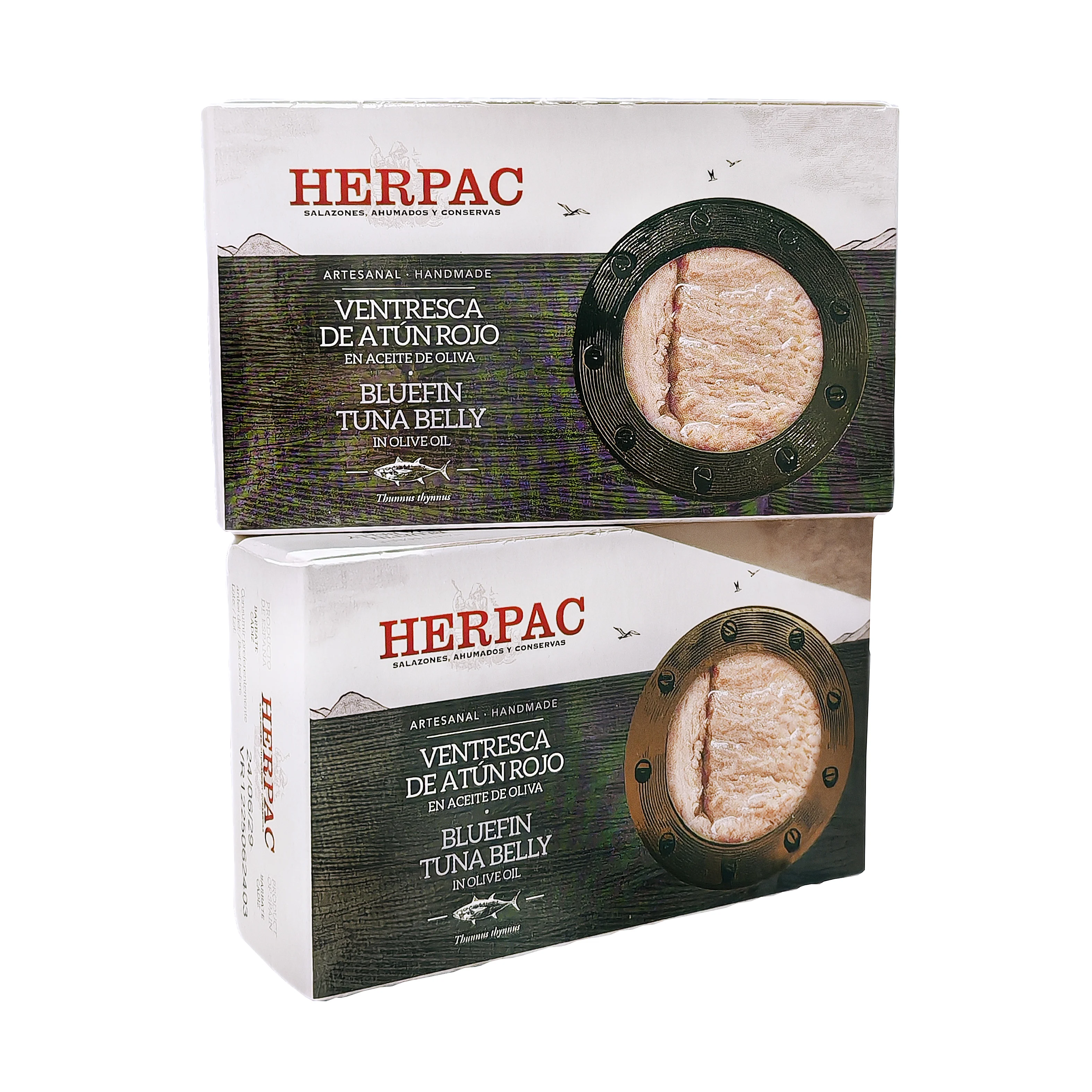 Ventresca de atún rojo en aceite de oliva de Salazones Herpac (Pack de 2 unidades)
