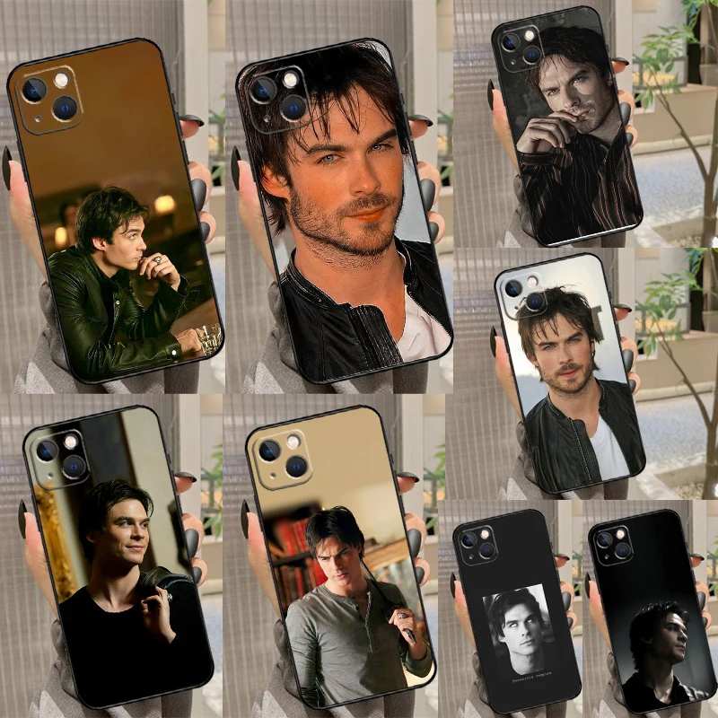 The Vampire Diaries Damon Salvatore Case For iPhone 15 16 14 13 12 11 Pro Max Mini Plus X XR XS Max Cover Shell