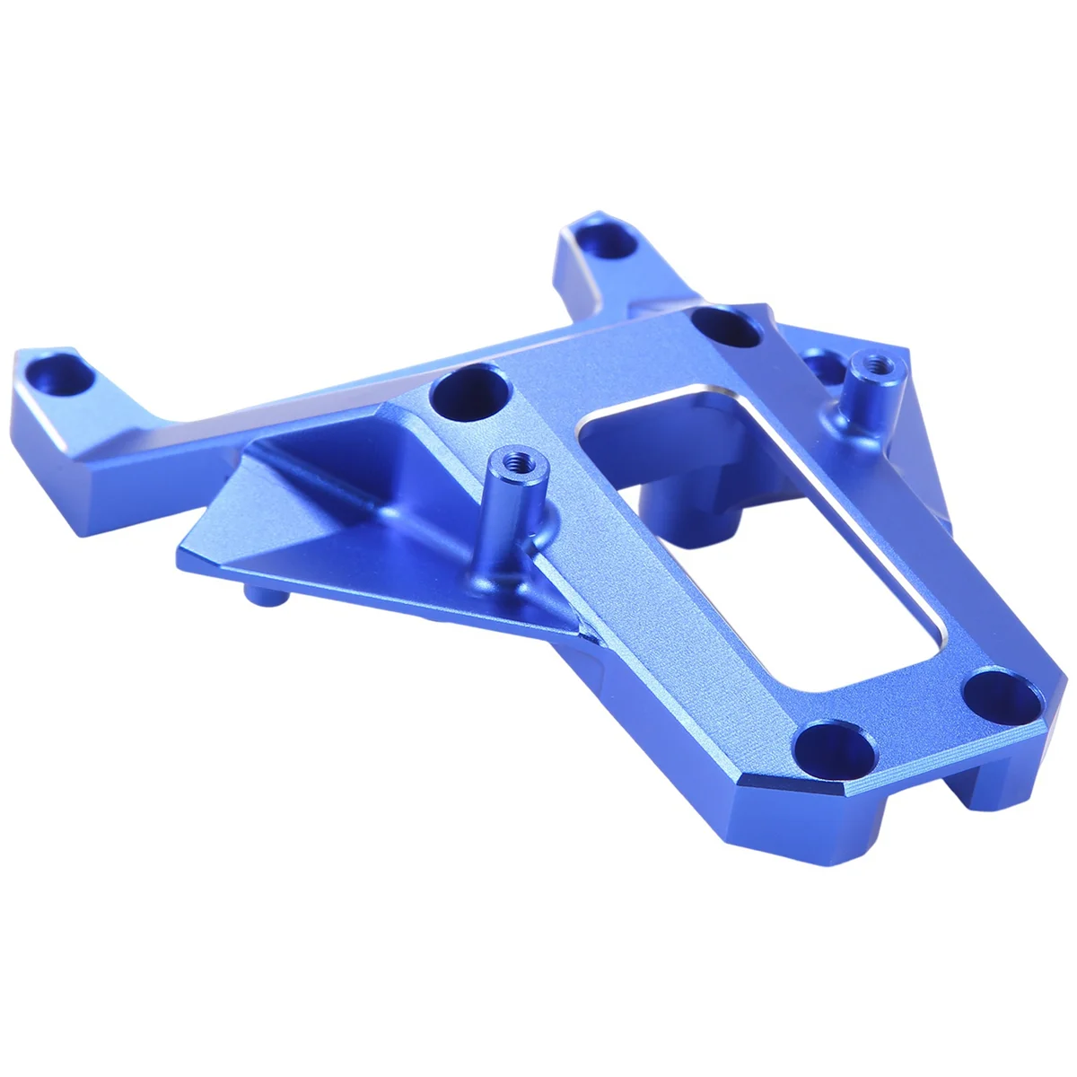 Cubierta de dirección de montaje Servo de Metal, Brace de chasis para 1/6 XRT 8S 4WD 78086-4 para piezas de coche RC azul