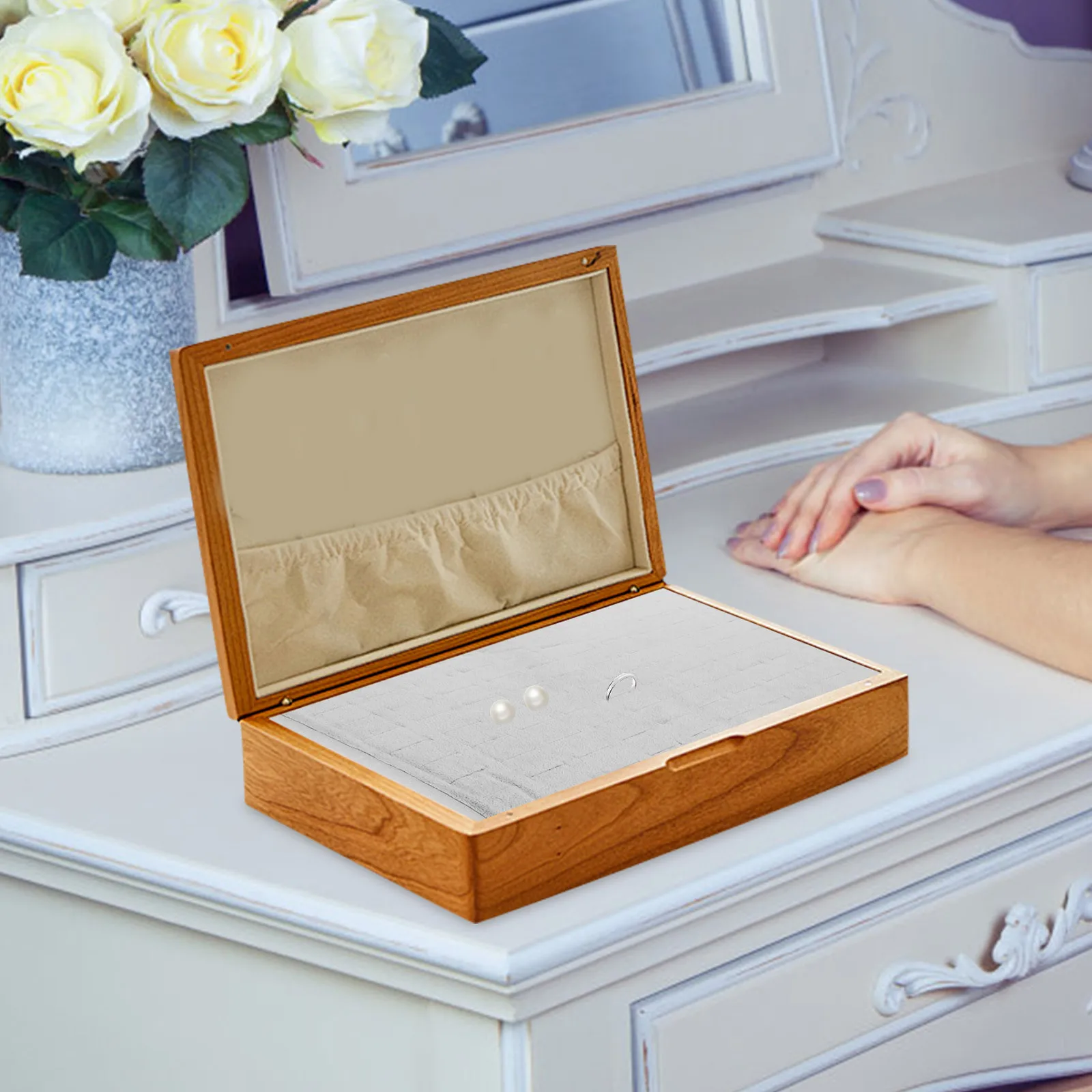 

3 шт., вставки для шкатулки для драгоценностей, пенопластовый держатель для колец, лоток для хранения сережек, органайзер, губка, дорожный футляр для хранения ювелирных изделий