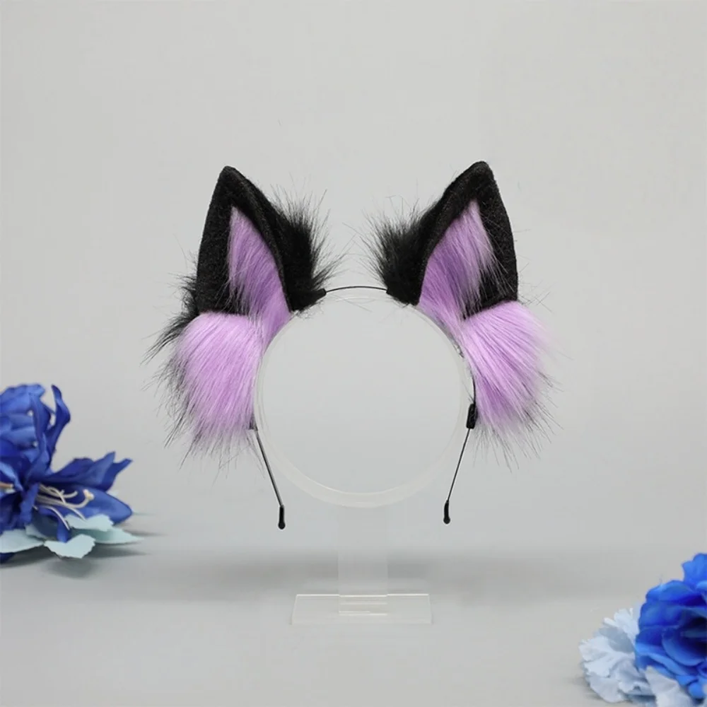 Anime Cosplay Orecchie di Gatto Fascia Carino Peluche Vestito Copricapi da donna Accessorio per capelli Patchwork Cerchi per capelli disfraz halloween mujer