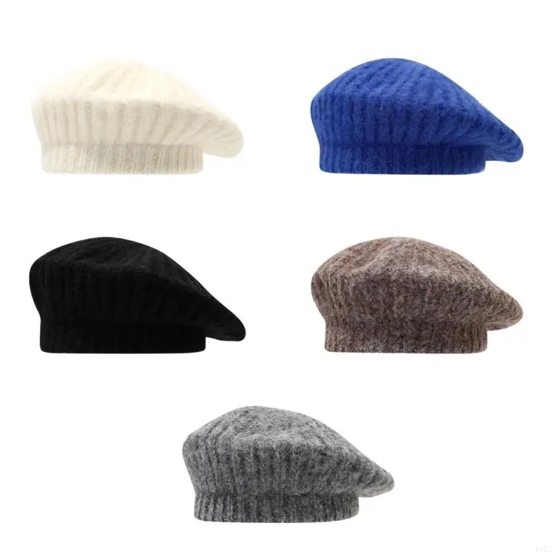 

F3KC Модный зимний берет с термоизоляцией, дизайн в японском стиле, унисекс, головной убор для использования в помещении и на