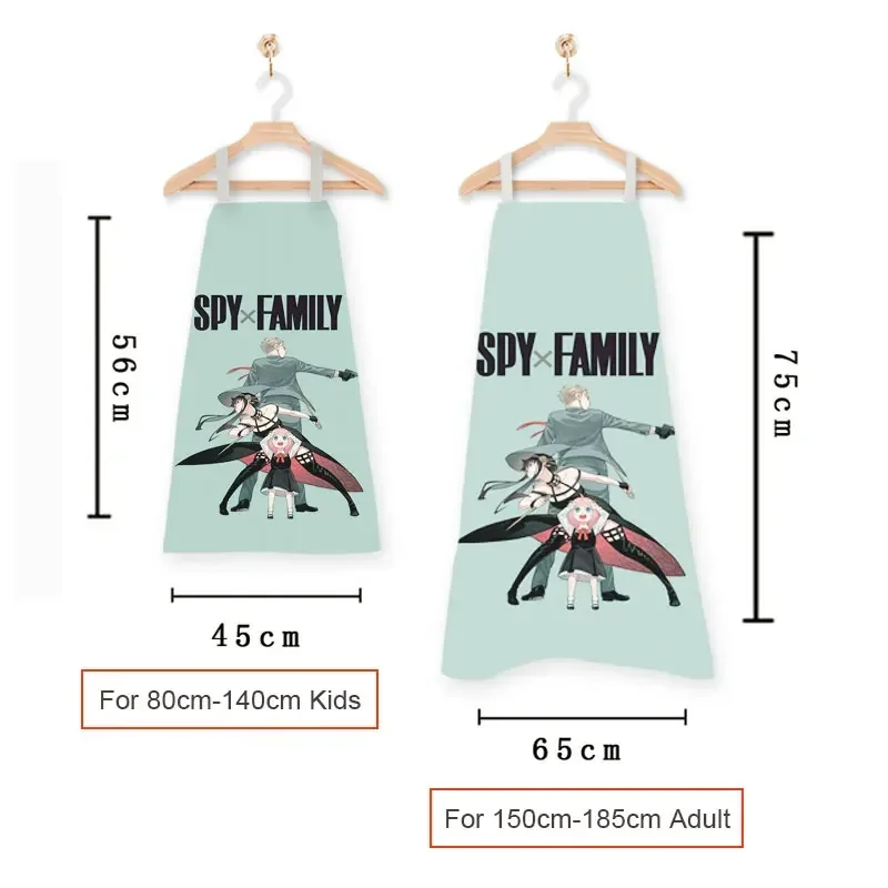 Spy X Family Anime tabliers de cuisine Anya Forger nettoyage ménager tablier pour Salons de manucure barbier Restaurant serveur tablier de cuisine