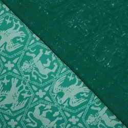 Traditional Suzhou Qipao Chinese style green solid color mulberry silk silk flower silk jacquard clothing fabric