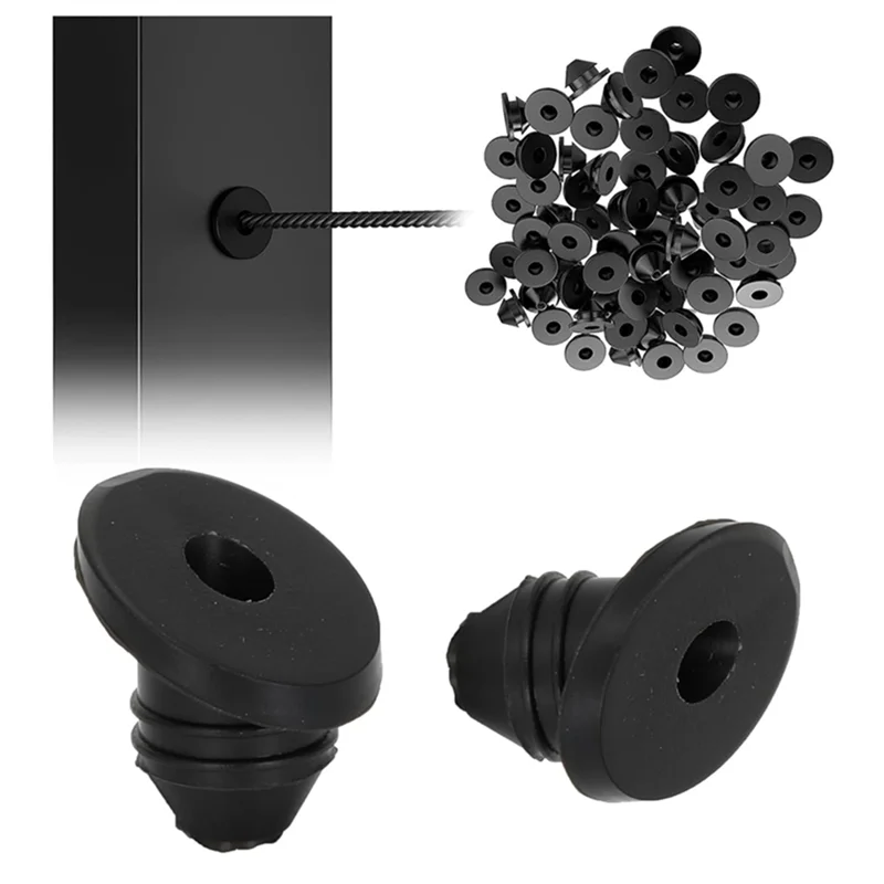 

ABFI Cable Railing Kit- 1/8" 30 Degree For Metal Post Protectors Sleeves For 1/8" 5/32" 3/16" Wire Rope