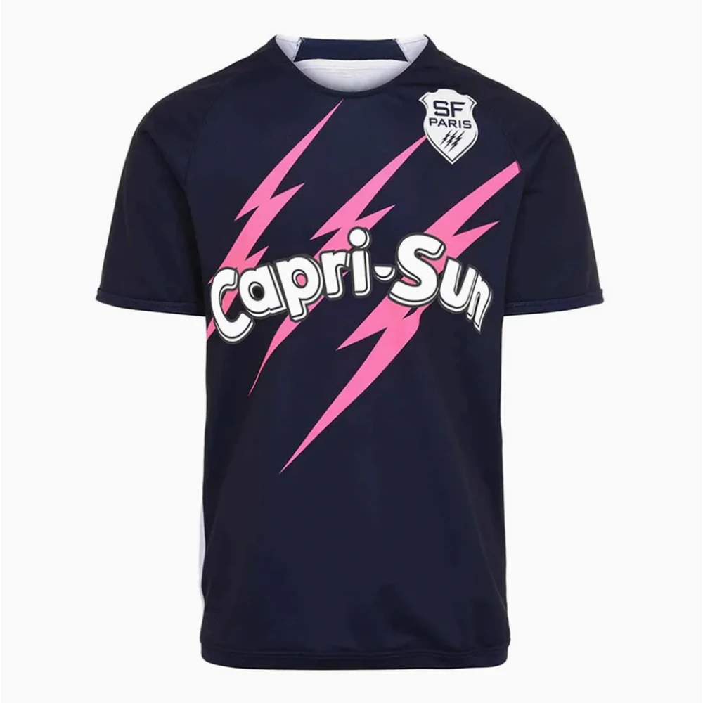 Breathable quick drying printing 3D printing Everyone at the stadium to support the Stade Français Paris with the jersey