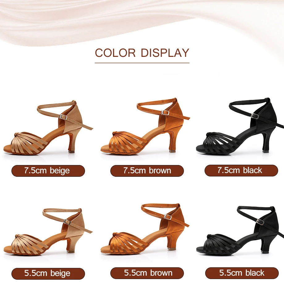 New Latin Dance Shoes Women Ballroom Shoes  Tango Jazz Salsa soft Sandal Dance Shoes Dropshipping