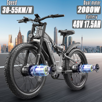 Shengmilo S600 Electric Bicycle 2000W High power dual motor 48V17.5AH battery Electric bike 26 inch mountain off-road E-BIKE