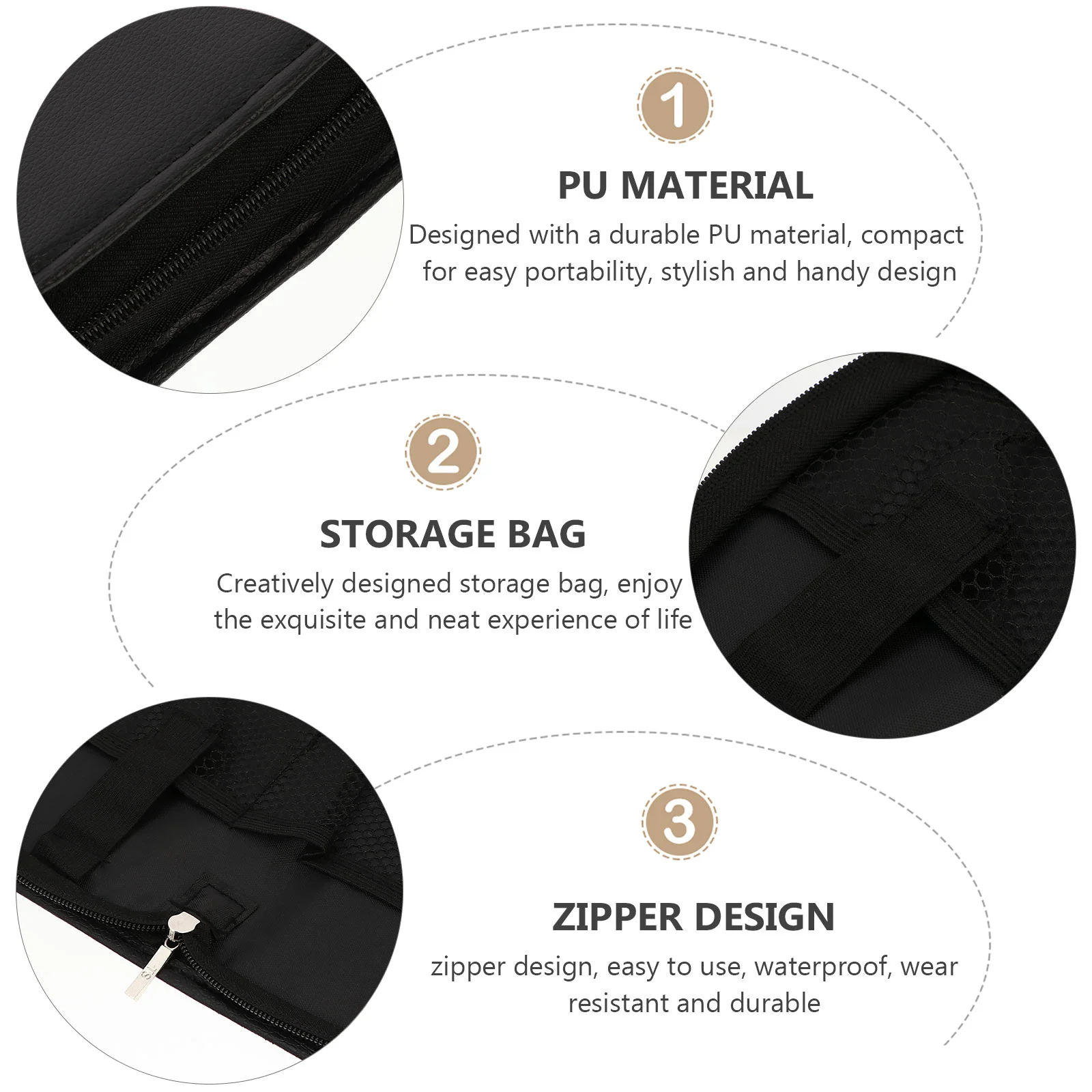 Pu Blood Glucose Meter Storage Bag Travel Case for Insulin Pens Fabric Carrying Sphygmomanometer Pouch