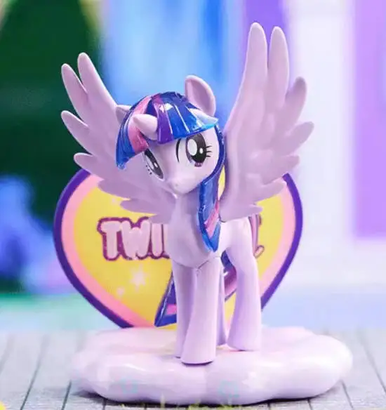 

Original My Little Pony Sweetheart Paradise Series Blind Box Toys Pink Pie Rarity Apple Jake Fluttershy Model Kawaii Gift Orname