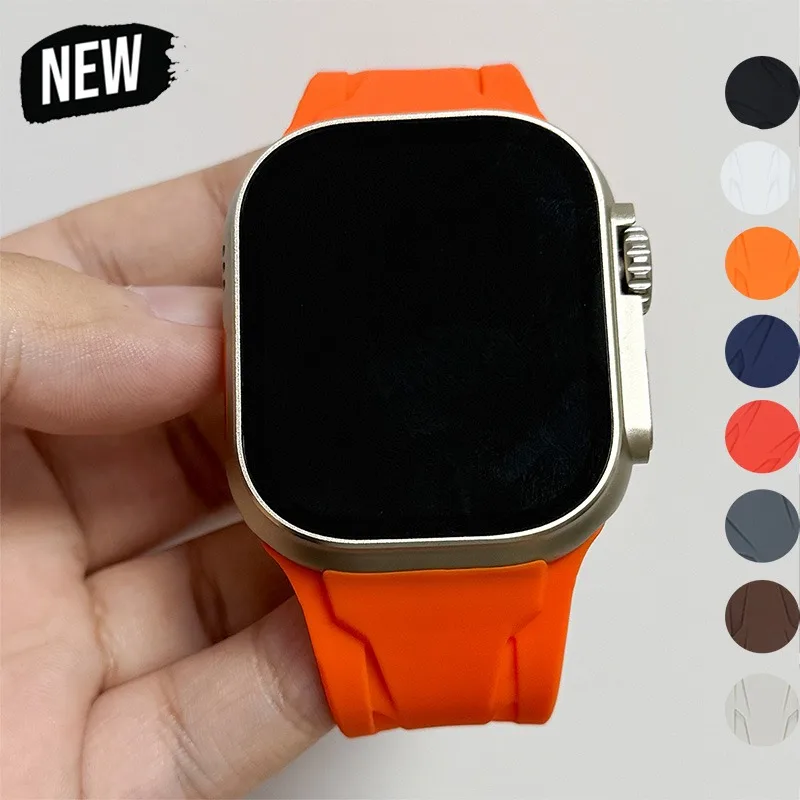 Magnetisches Schnallenarmband für Apple Watch Band Ultra2 49 mm 45 44 42 mm 46 mm Silikonarmband für iWatch Ultra Serie 10 7 6 3 se 8 9