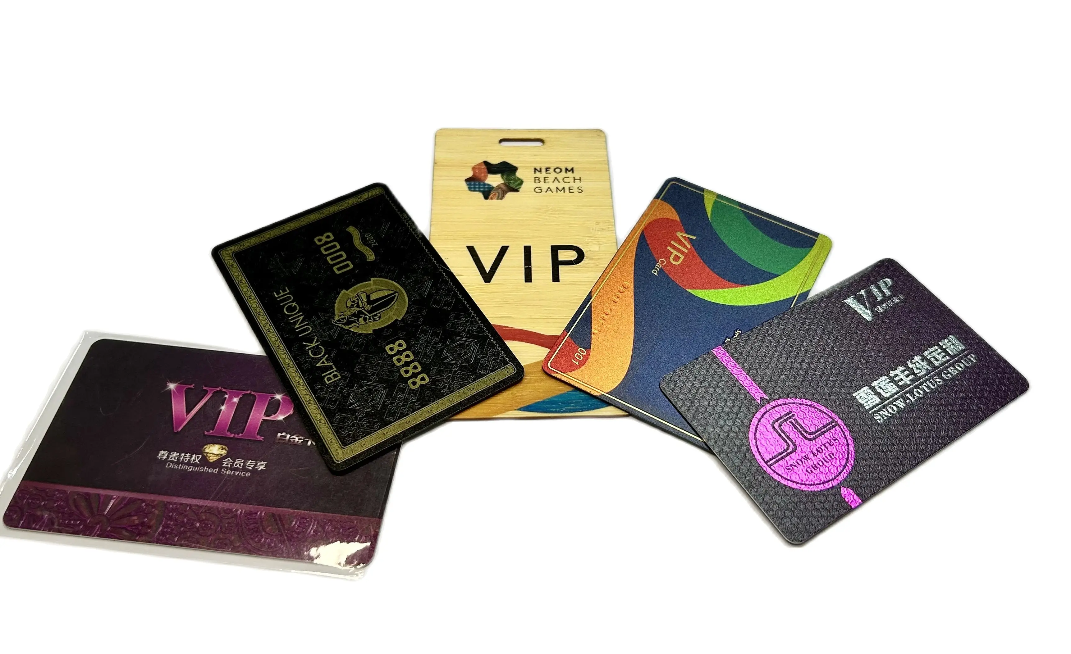 

Custom various PVC Plastic Membership Card Gift card VIP Loyalty Card with embossed number