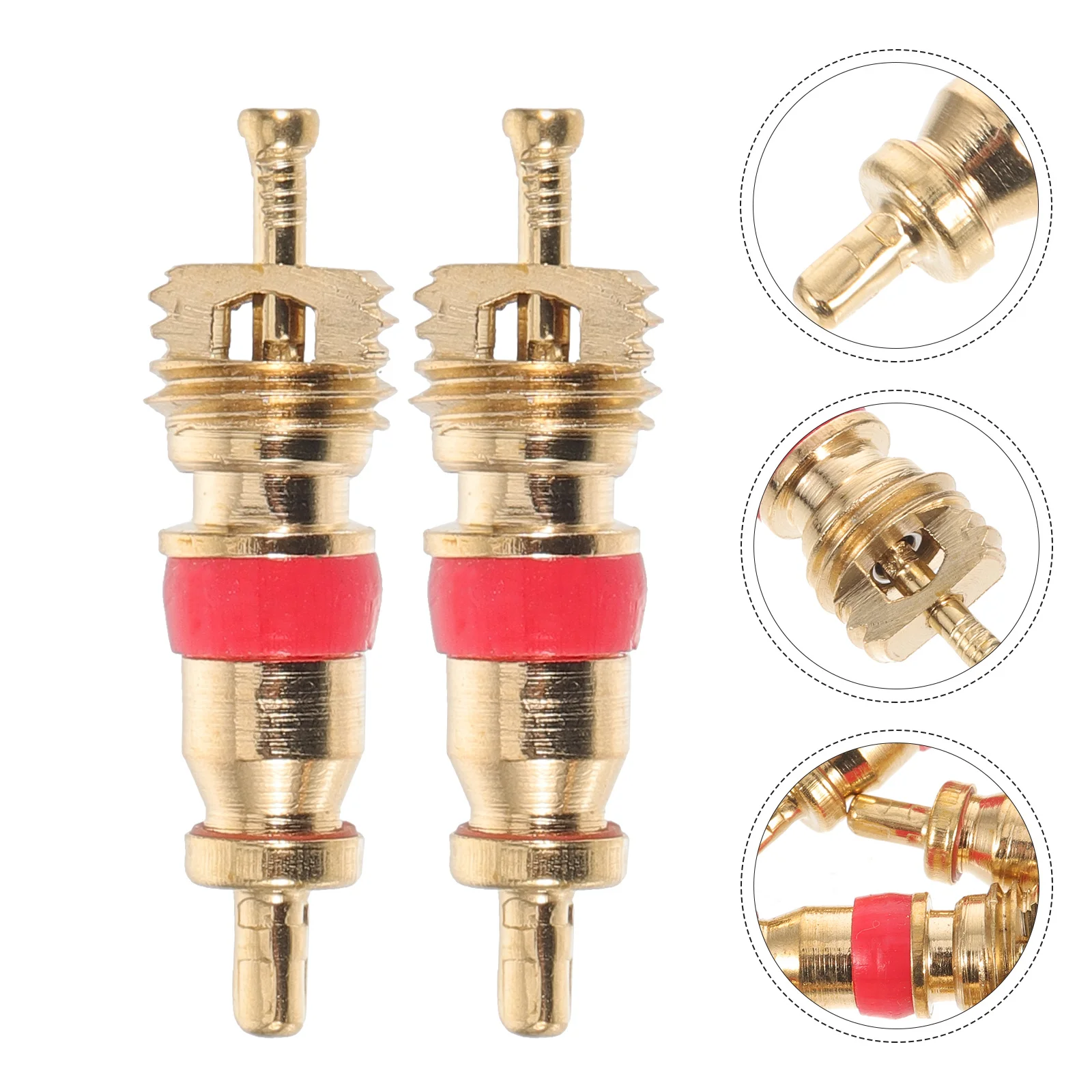 

50pcs Brass Valve Core For Mountain Bike Repair Tool Replacement Stem Small Copper Valve Part Portable Bike Accessory