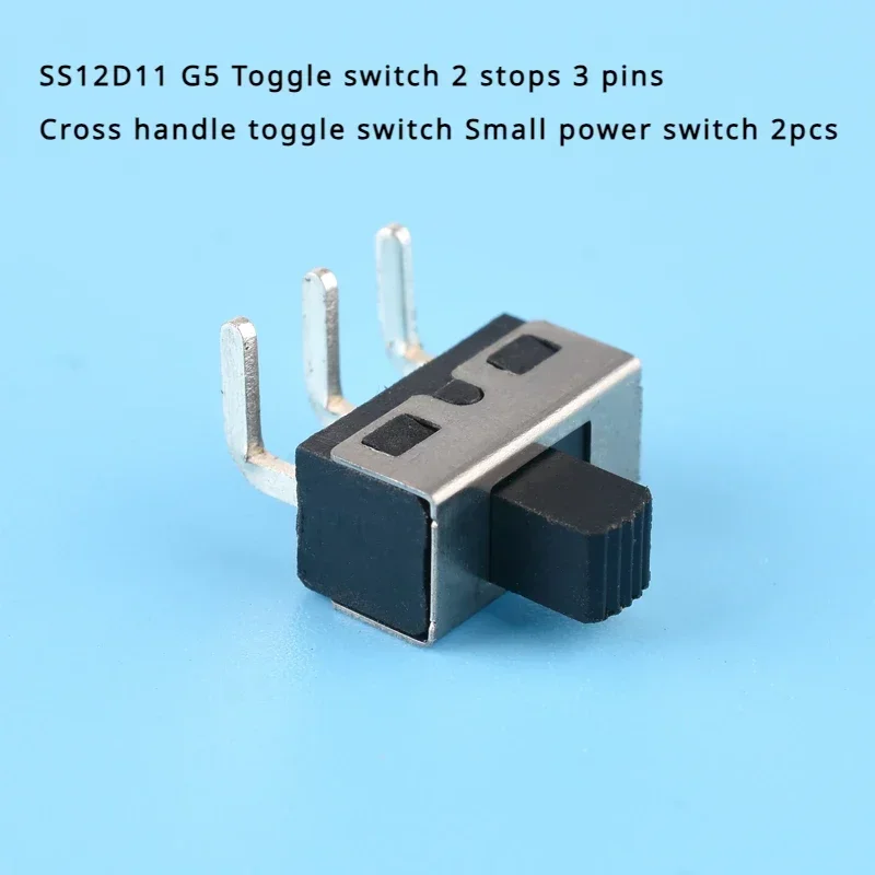 5pcs SS12D11 G5 toggle switch 2nd gear, 3-pin horizontal handle toggle switch, small power switch 2pcs