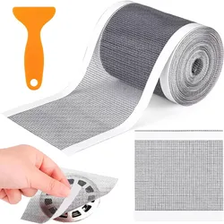 Can be cut Shower Drain Hair Catcher Self-Adhesive Floor Drain Stickers Disposable Mesh Sink Strainer Filter For Bathroom