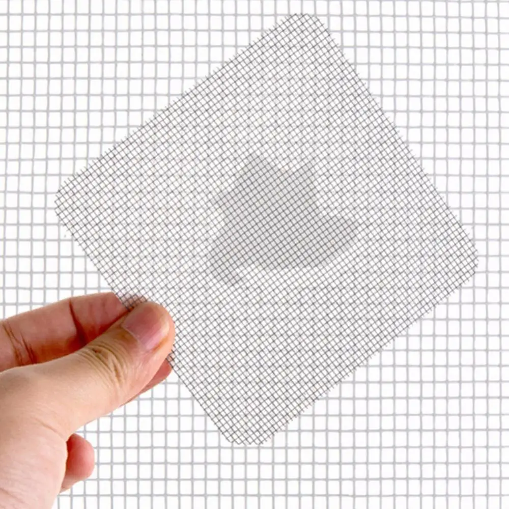 3Pcs 10cm Window Mosquito Net White Anti-mosquito Adhesive Door Window Screen Mesh Net Patch Repair Tape Air Tulle Invisible